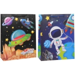 Пакет подарочный «Весёлый космос» 31*40*12 см, микс