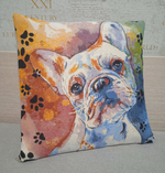 Декоративный гобеленовый чехол Стиль Гранж Бульдог 38*38