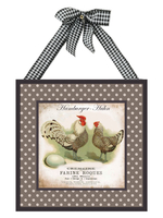 Картины на стену для интерьера набор 4 шт панно для кухни "Ферма" 20*20 см