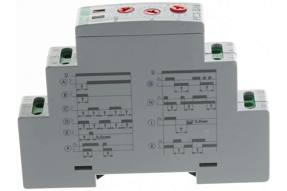 Реле времени PCS-516 8А 230В 1 перекл. многофункц. вход: START/RESET (аналог РВО-1М)