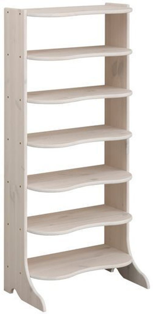 Обувница деревянная Твист из массива сосны, белая