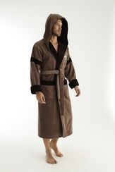 Халат мужской с капюшоном 1285 Nusa Турция