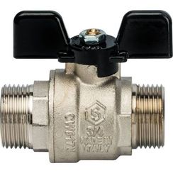 Кран шаровый STOUT Н-Н 3/4" бабочка полнопроходной 32837