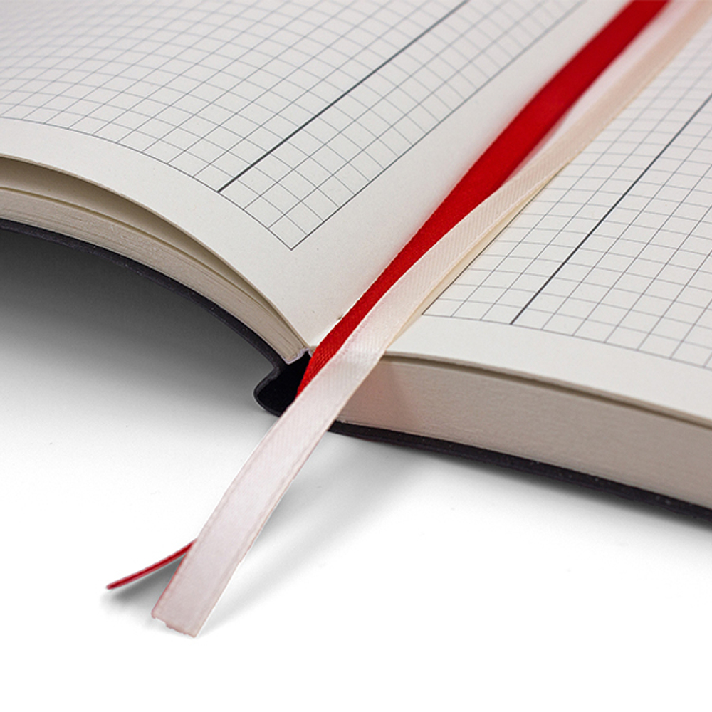 НОВИНКА! Бизнес-тетрадь А4 в клетку BIG BOSS black, 128 листов, гибкая обложка - чёрный Softtach