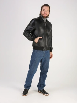 Дубленка зимняя натуральная двухсторонняя шуба бобмер