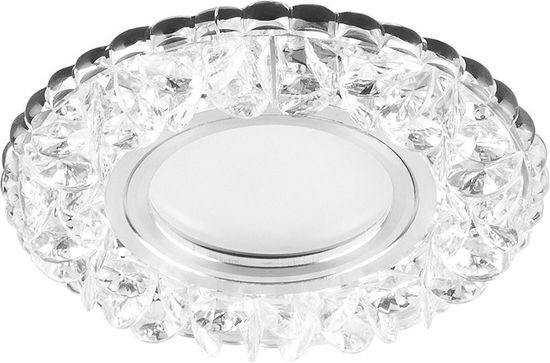 Спот Feron 15 LED 4000К, MR16, 15 Вт, G5.3, белый, хром 28848