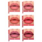 Набор блесков для губ NJ Cosmetics matte liquid lipstic (тон B) 2,5 мл х 6 шт