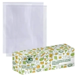 Пакет с замком zip-lock для замораживания и хранения продуктов. 1,3 литр. Набор 20 шт. VL80-506