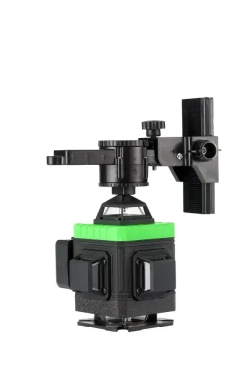 HIBIRU/ Профессиональный лазерный уровень нивелир со штативом Omnitronic 4D 16 линий 360 градусов, зеленый луч, откалиброван, гарантия, пульт
