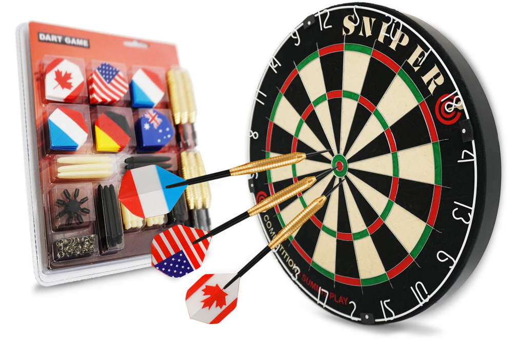 Набор дротиков и запасных частей (6 барелей, 18 хвостовиков, 18 оперений, 8 протектеров) 24 GM