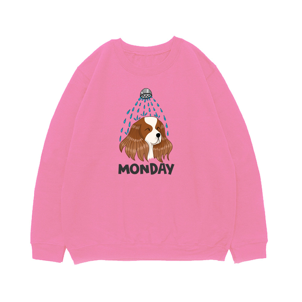 Свитшот "Спаниель в понедельник"