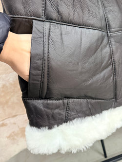 Жилет из натуральной овчины. Косуха, 48 Размер