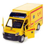 Модель ин. мет. "ГАЗель Next. Реанимация" 15см. свет-звук, дв, в коробка NEXTREAN-15SL-YE (Технопарк)