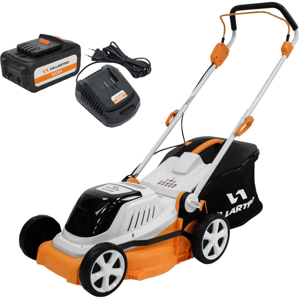 Газонокосилка аккумуляторная VILLARTEC MA2038 SET:AS204 4Ah + AC202
