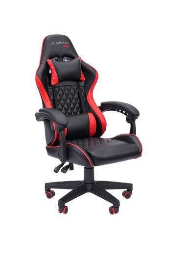 Офисное кресло Chairman CH28 экокожа, черно-красный
