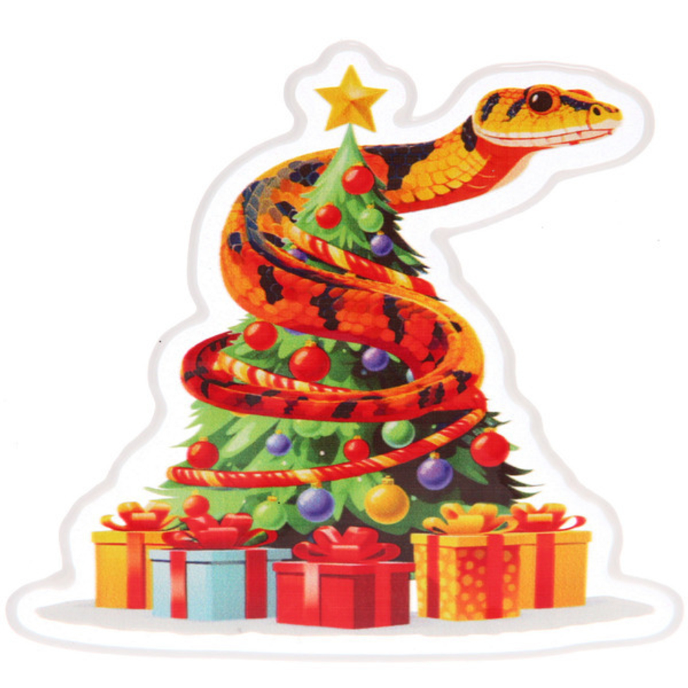 Наклейка на стекло «Елка» 20*20 см