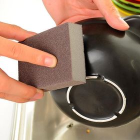 Губка для мытья и полировки посуды жесткая