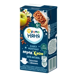 Фрутоняня кашка Гречневая с яблоками 0,2л