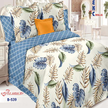 Комплект постельного белья "РУ. ПЕЛАГЕЯ" дизайн: В-539, поплин, 100% хлопок, Россия.