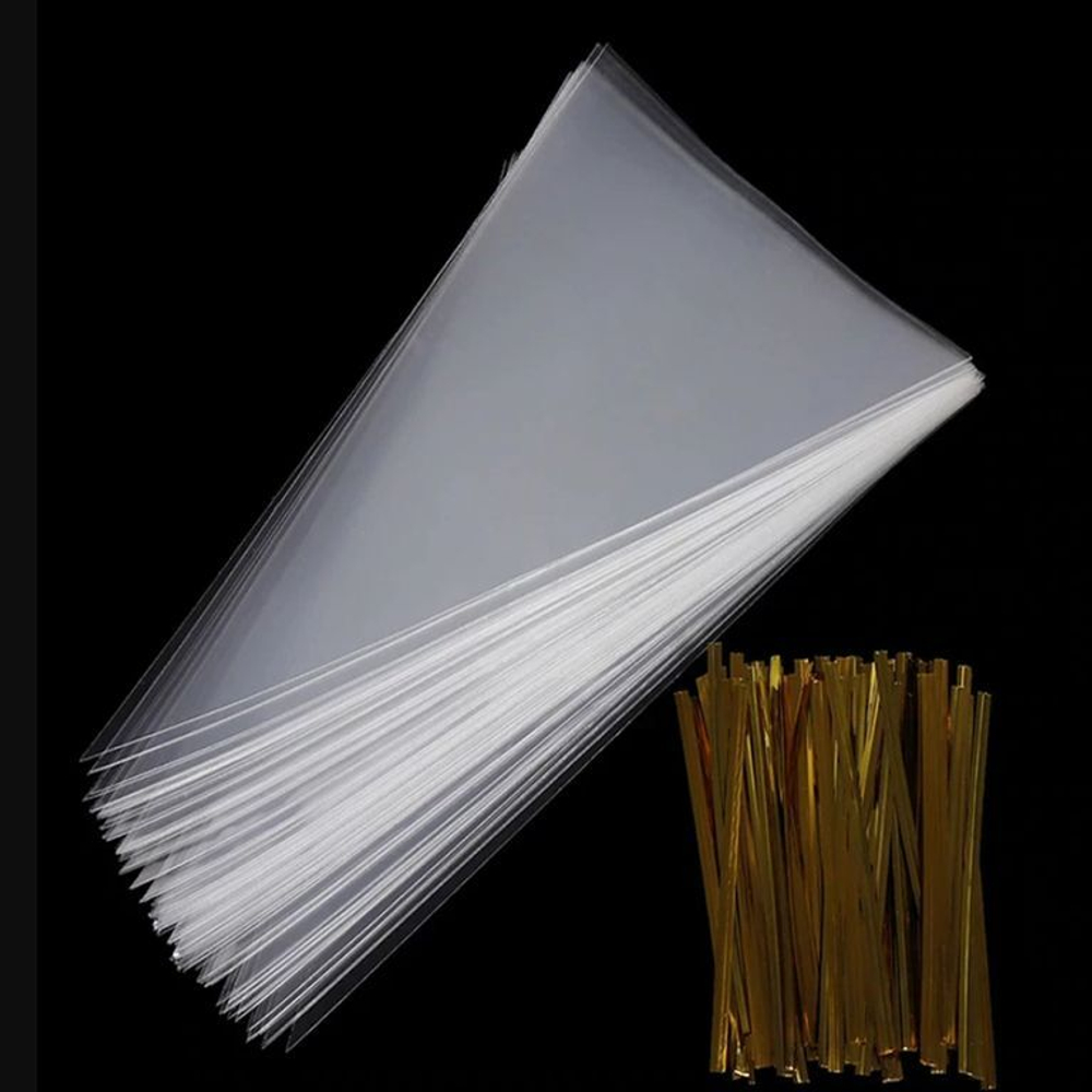 Пакет конус для сладостей 16x30 см (100 шт)