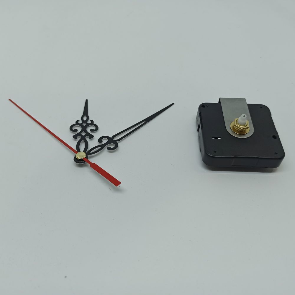 `Часовой механизм, шток 12 мм, со стрелками №20