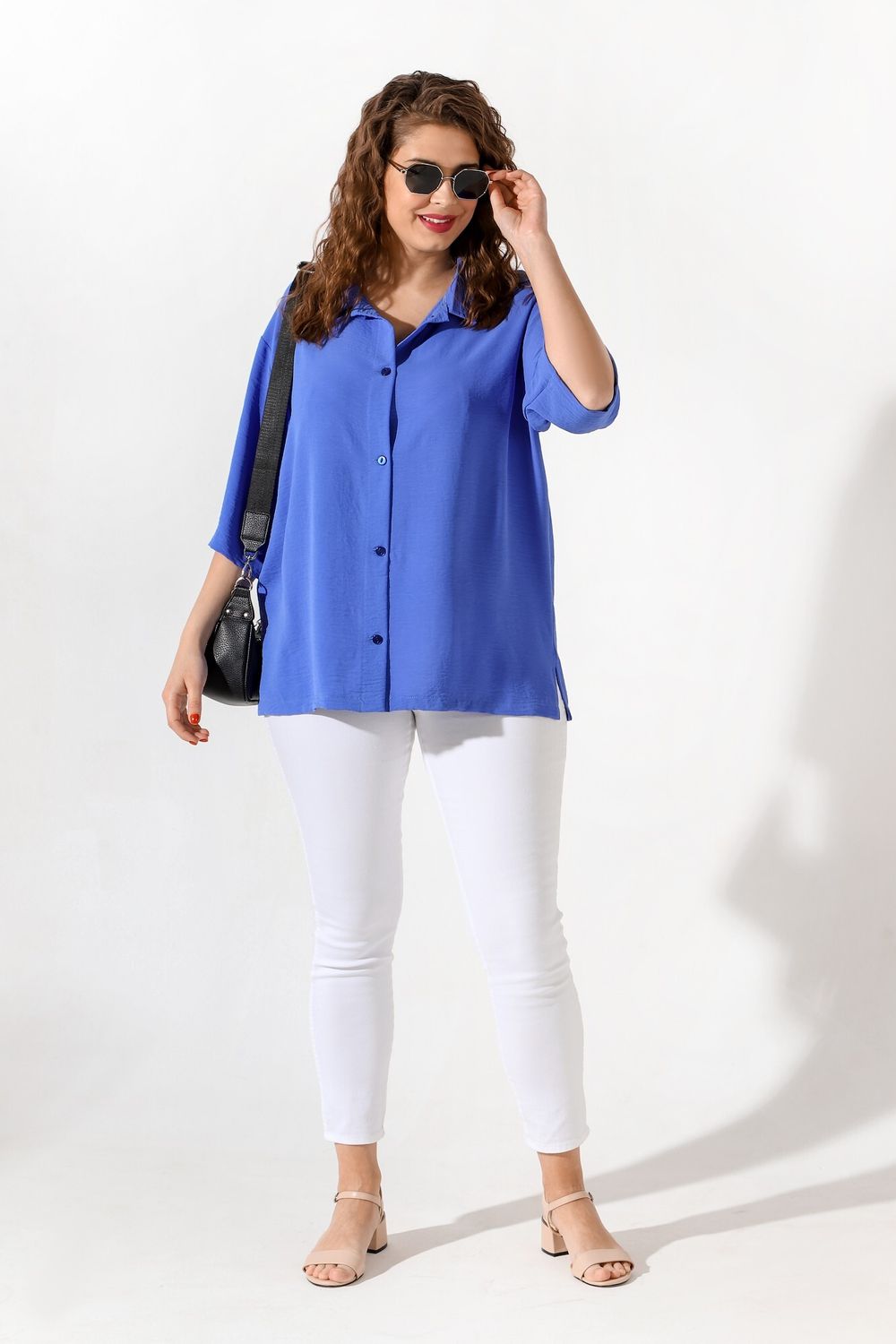 Блуза Жаркий сезон-1 Виотекс СИНИЙ