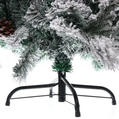 Елка «Заснеженная принцесса» 150 см, ПВХ, леска, резина с белым напылением (559 веток)