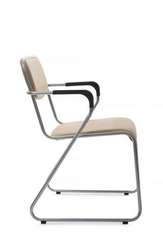 Кресло Nix Plus RCH OMKL-04 Бежевый/Металл окрашенный Хром