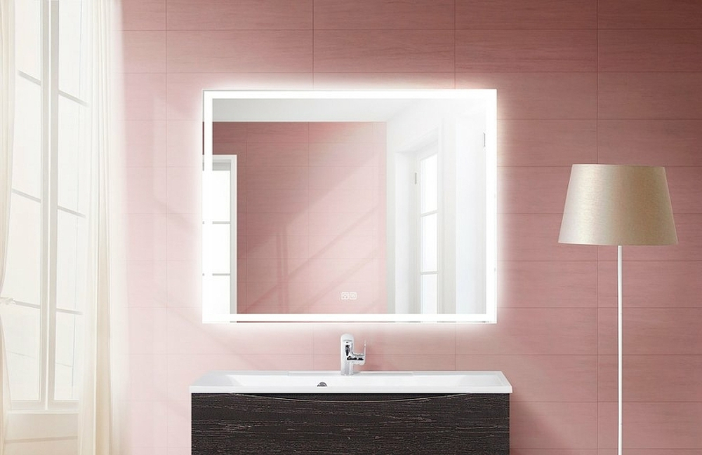 Зеркало BelBagno SPC-GRT-1000-800-LED-TCH-WARM с подсветкой с подогревом с сенсорным выключателем