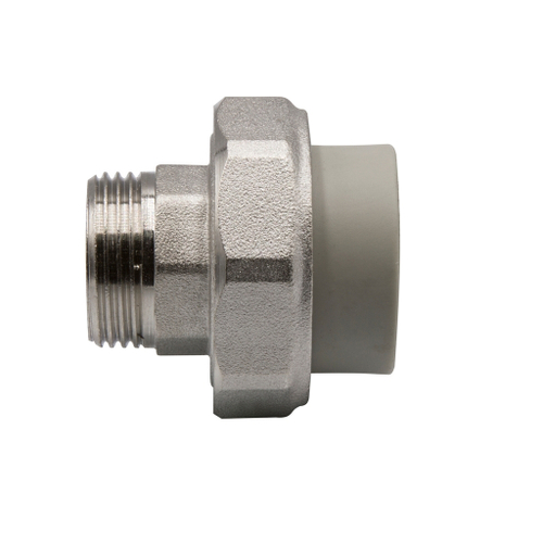 Муфта комб. разъемная, нар 25х3/4'' EVER® plast  СЕРЫЙ (Россия)