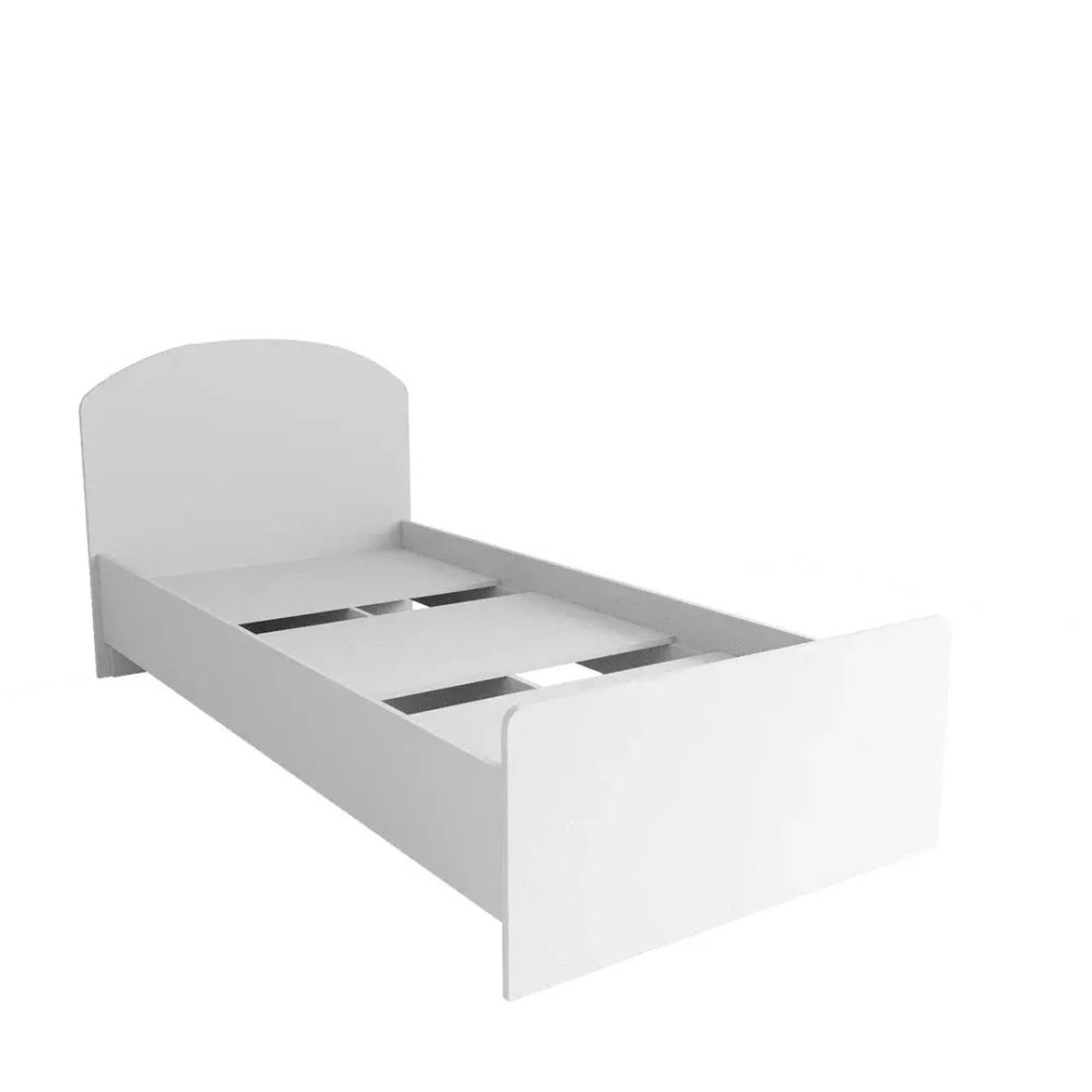 Кровать «Лавис» КРД 900.1 (белый/белый софт), ЛДСП\МДФ, ДСВ Мебель