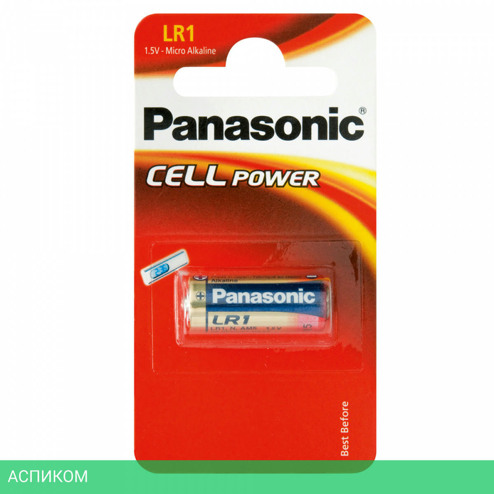 Батарейка Panasonic LR1 BL1 (LR1L/1BE)