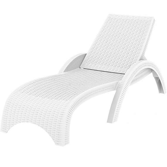 Шезлонг Fiji белый