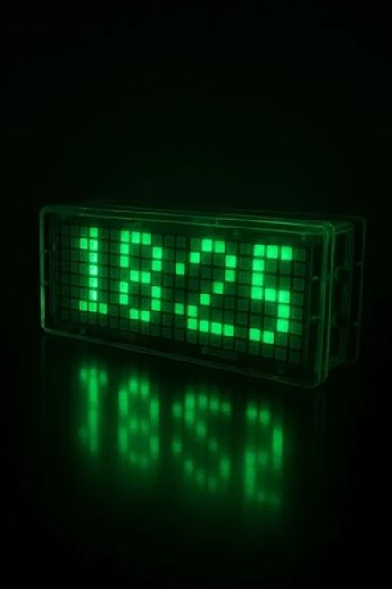 Набор для самостоятельной сборки и пайки (конструктор) "Электронные цифровые LED-часы с термометром,