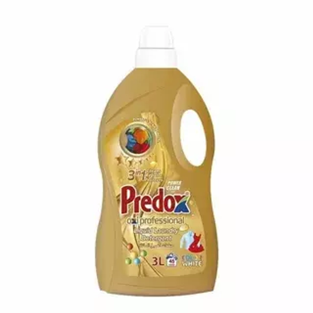 С/п PREDOX Гель для стирки COLOR/WHITE (45 стирок) 3л Золотой флакон*6