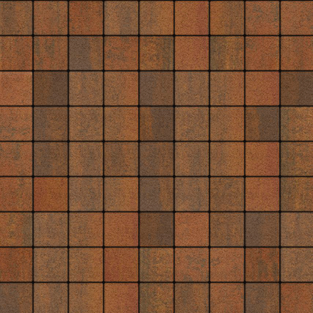 Тротуарная плитка КВАДРАТ 100х100 мм - Листопад гранит Арабская ночь