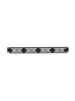 Патч-панель 19дюйм 1U кат.6 неэкранир. 24 порта RJ-45 Dual IDC TOKOV ELECTRIC TKE-PP-6-1U-24P-UTP