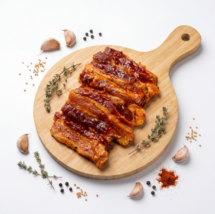 Грудинка в маринаде На углях