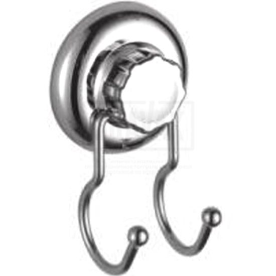 Держатель полотенца крючок двойной Frap F3905-2 присоски