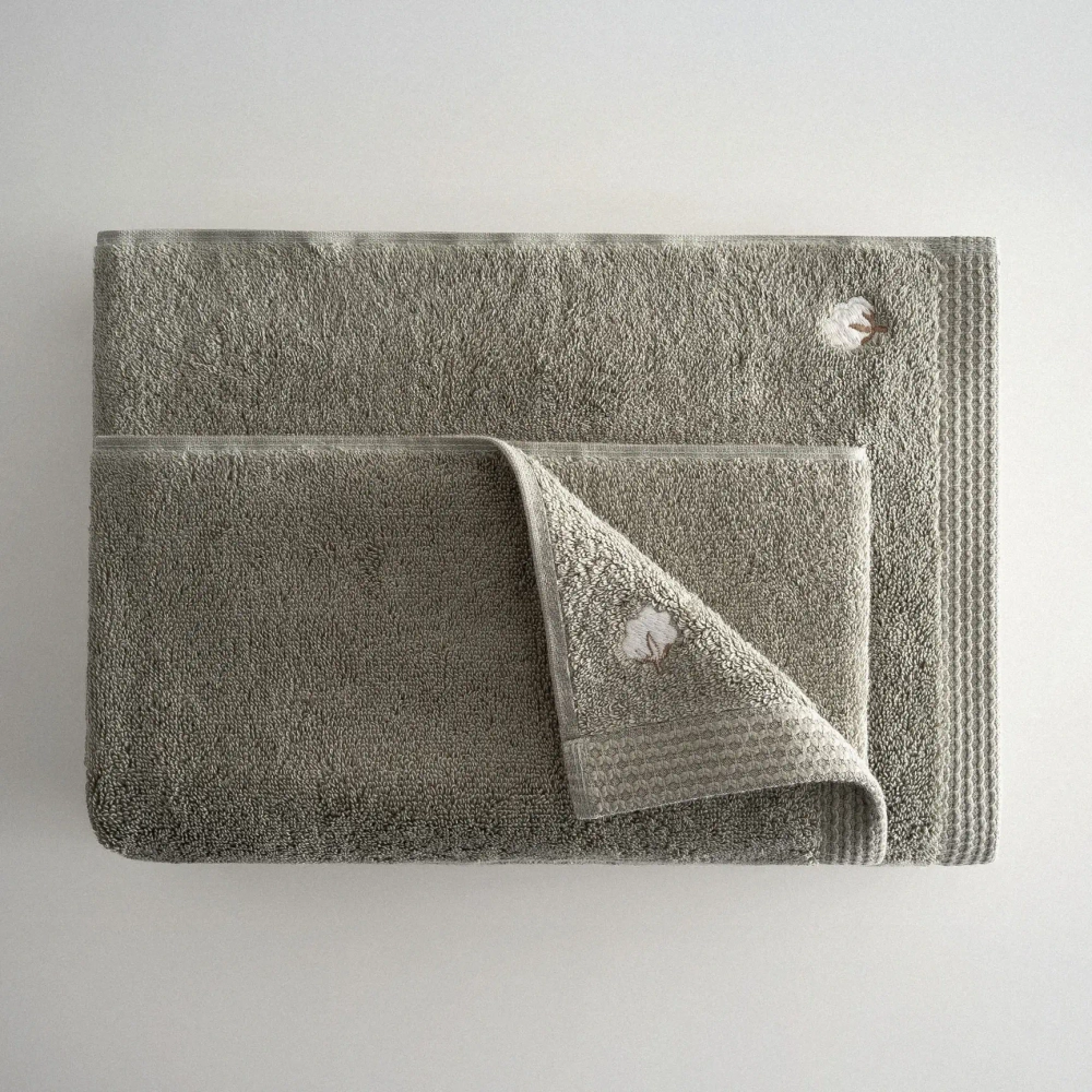 Полотенце из органического хлопка Pure Cotton 30х50 оливковый