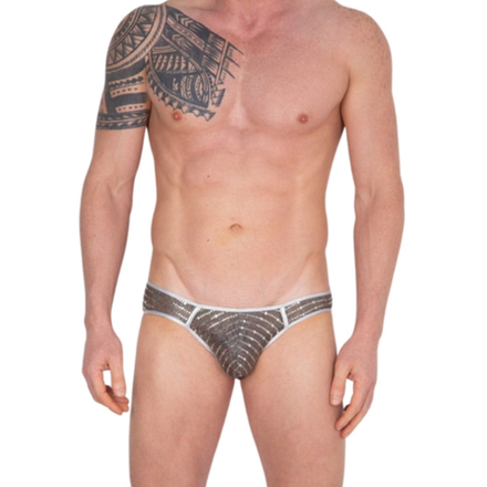 Мужские трусы слипы серебристые Cosmos Colors CC20_SS