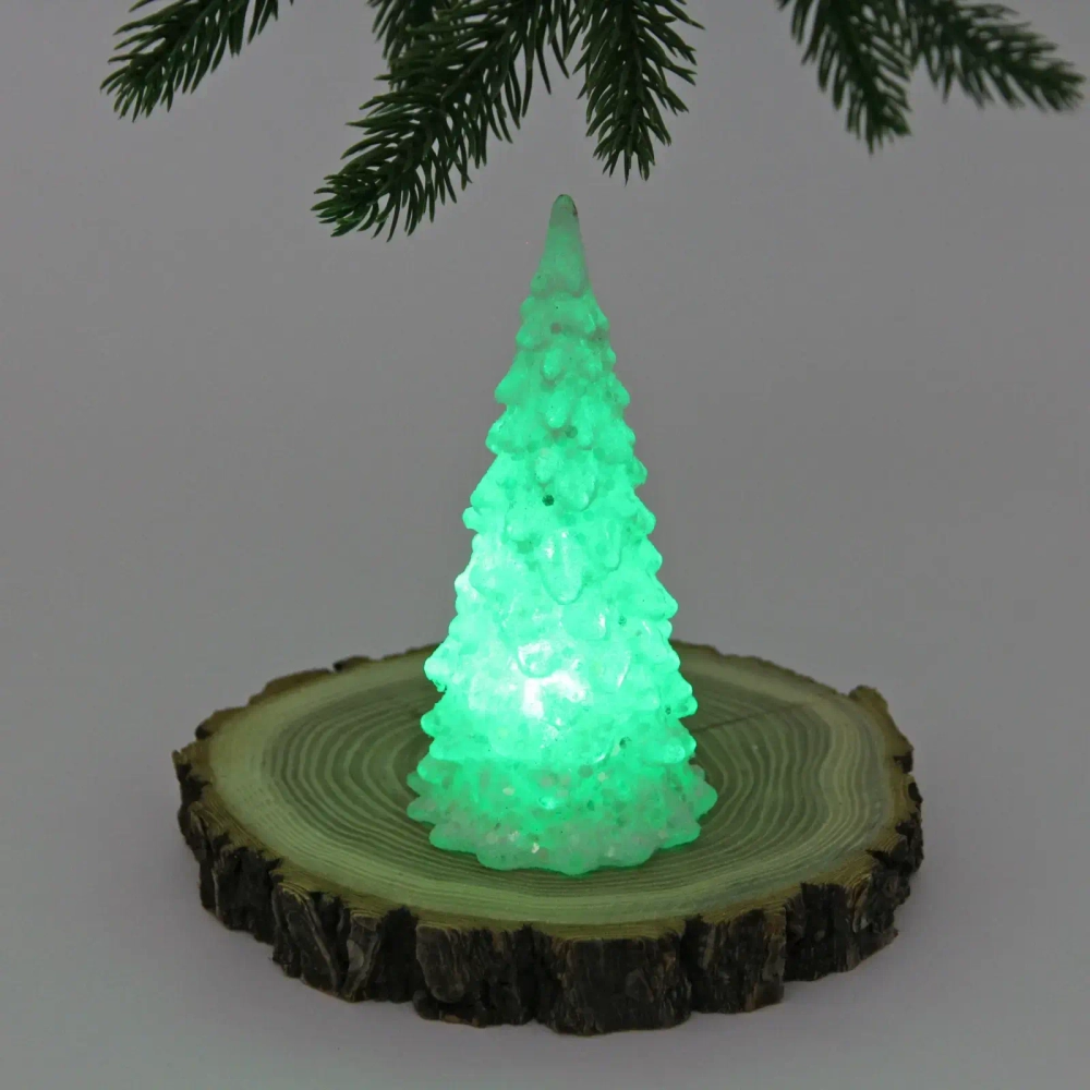 Сувенир с подсветкой «Волшебная красавица» 12 см, Белый (работает от батареек LR44*3)