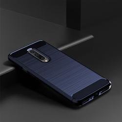 Чехол для OnePlus 7 Pro цвет Blue (синий), серия Carbon от Caseport