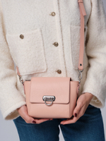 Сумка кожаная кросс-боди Azaro 3520 пудра