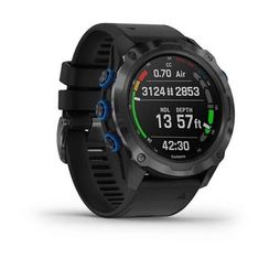 Garmin DESCENT MK2I титановые с DLC-покрытием и черным ремешком