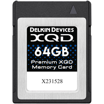 Карта памяти Delkin Devices Premium XQD 2933X 64GB, R/W 440/400 МБ/с
