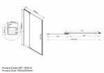Душевая дверь Vincea Extra VDP-1E9010CLB 900/1000