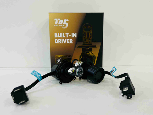 H4 (Линзы) / Светодиодные лампы T05, 120 Вт, мини линзы, 12-24 В (2 шт. / комплект)