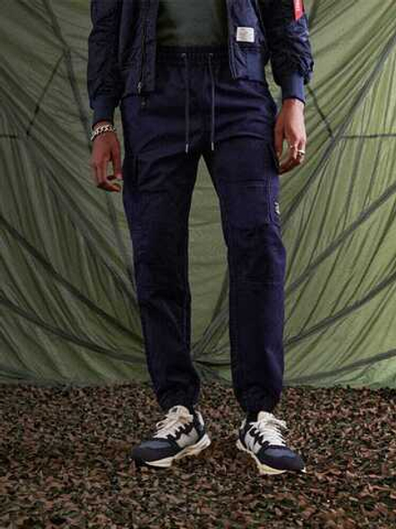 Брюки джоггеры Alpha Industries Cotton Jogger (т.синие - r.blue)