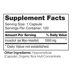 Inositol 1000 mg 120 капсул Zahler